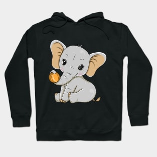 Elephant with big Ears and Ball Hoodie